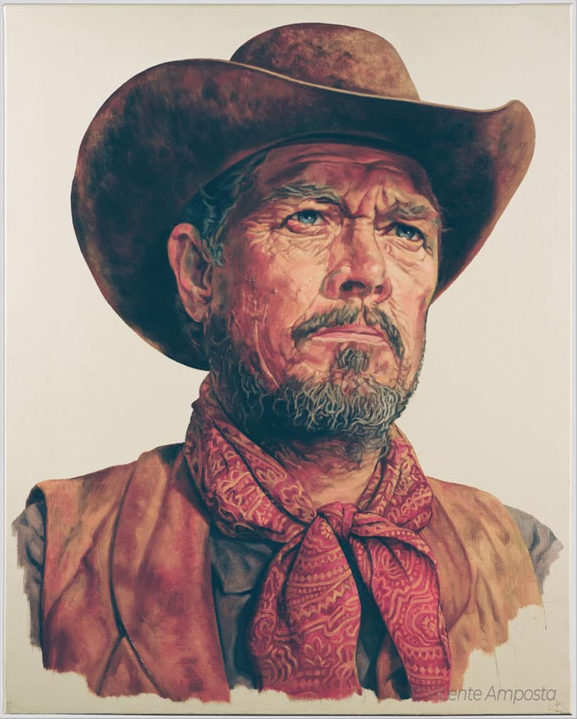 Béla Lugosi-Drácula (...as "Count Dracula") - Pintura Óleo V.Amposta Ben Johnson-Hang 'Em High (...as "Marshal Dave Bliss")