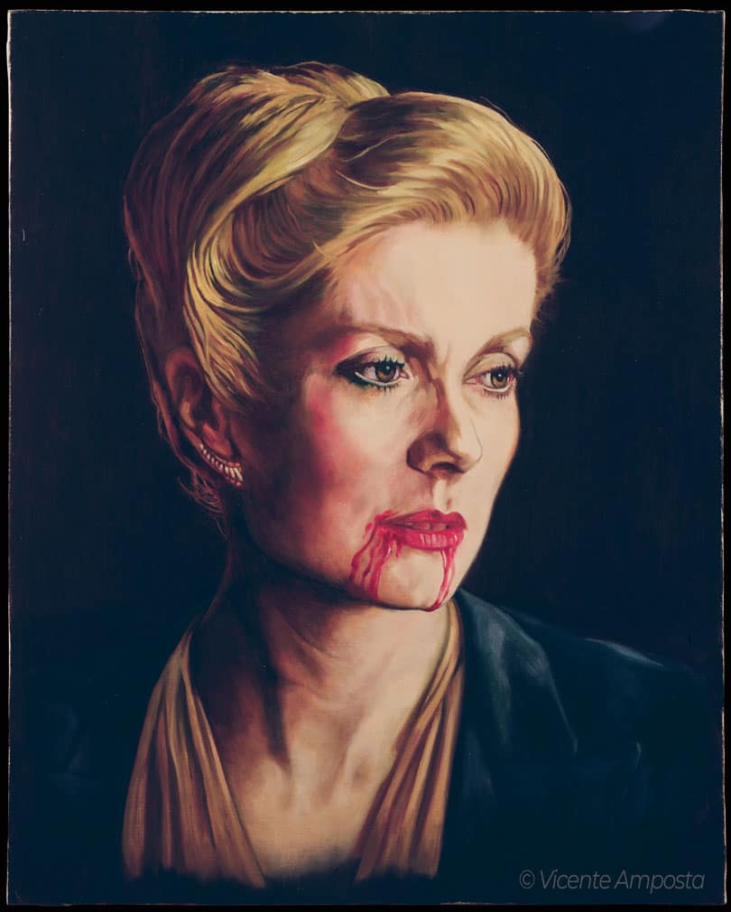 Béla Lugosi-Drácula (...as "Count Dracula") - Pintura Óleo V.Amposta Catherine Deneuve-The Hunger (...as "Miriam Blaylock")