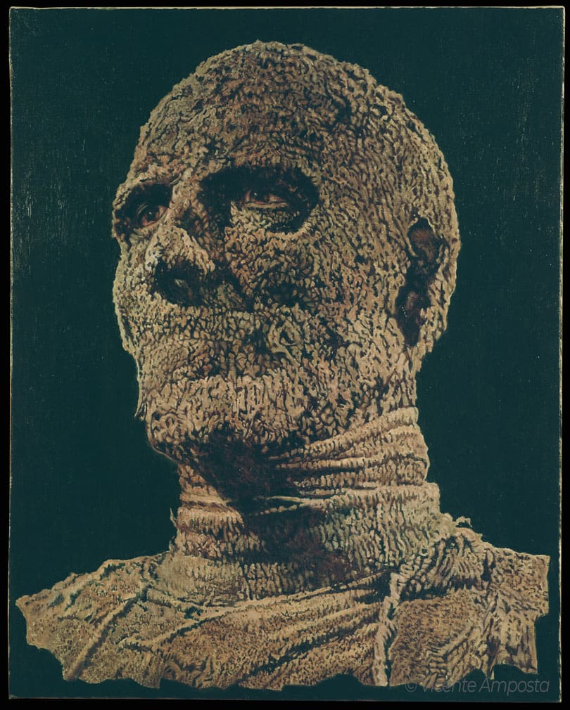 Béla Lugosi-Drácula (...as "Count Dracula") - Pintura Óleo V.Amposta Christopher Lee-La_Momia (...as "Kharis")