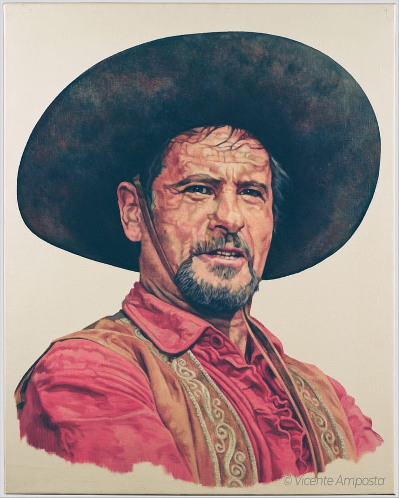 Béla Lugosi-Drácula (...as "Count Dracula") - Pintura Óleo V.Amposta Eli Wallach-The Magnificent Seven (...as "Calavera, The Head Mexican Bandit")