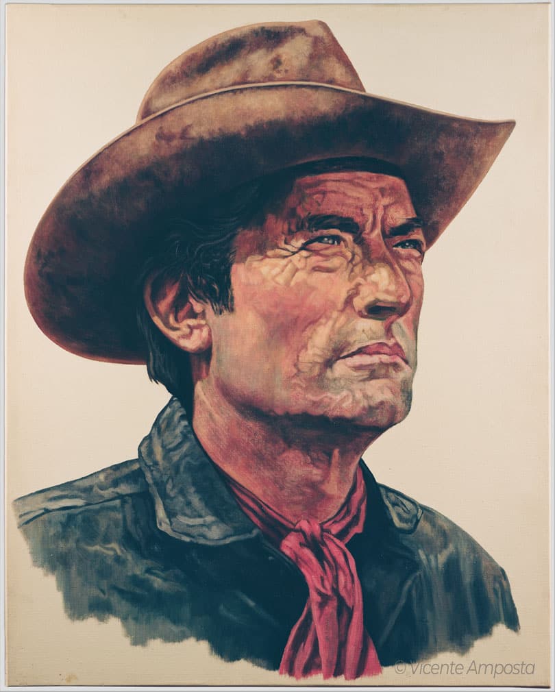 Béla Lugosi-Drácula (...as "Count Dracula") - Pintura Óleo V.Amposta Gregory Peck-Mackenna´s Gold (...as "Marshal Sam Mackenna")