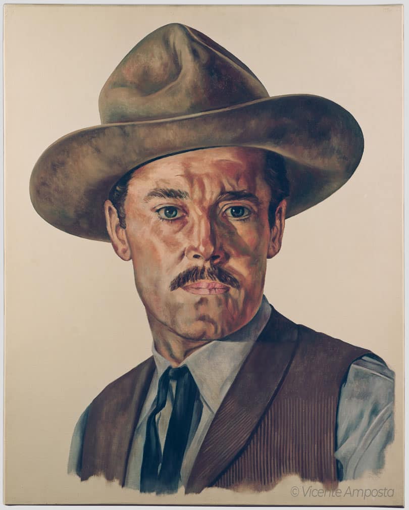 Béla Lugosi-Drácula (...as "Count Dracula") - Pintura Óleo V.Amposta Henry Fonda-My Darling Clementine (...as Wyatt Earp")