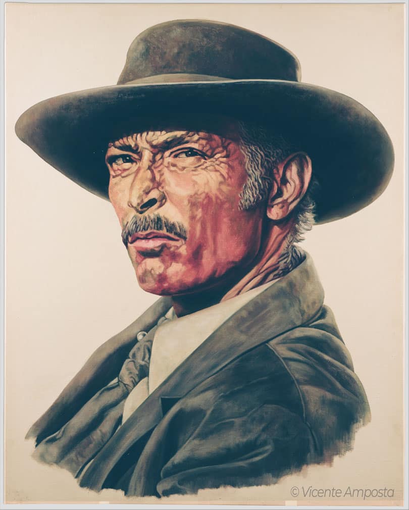 Béla Lugosi-Drácula (...as "Count Dracula") - Pintura Óleo V.Amposta Lee Van Cleef-Per Qualche Dollaro in più (...as "Il Colonnelo Douglas Mortimer")