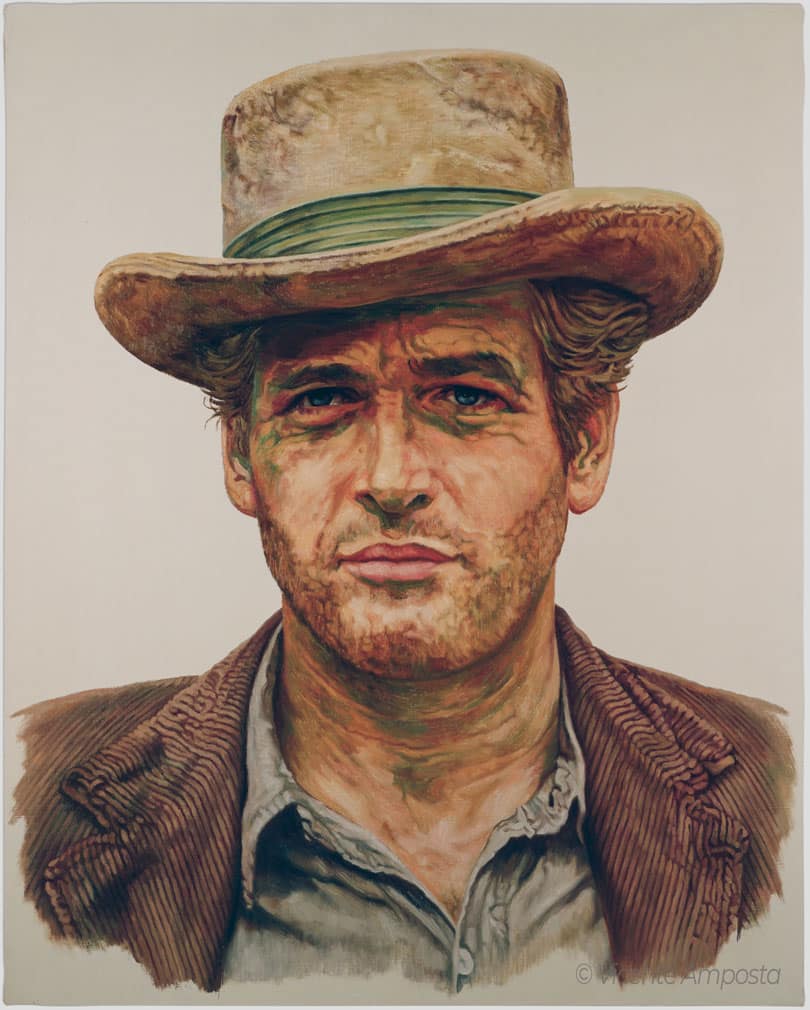 Béla Lugosi-Drácula (...as "Count Dracula") - Pintura Óleo V.Amposta Paul Newman-Butch Casidy and the Sundance Kid (...as "Butch Cassidy")