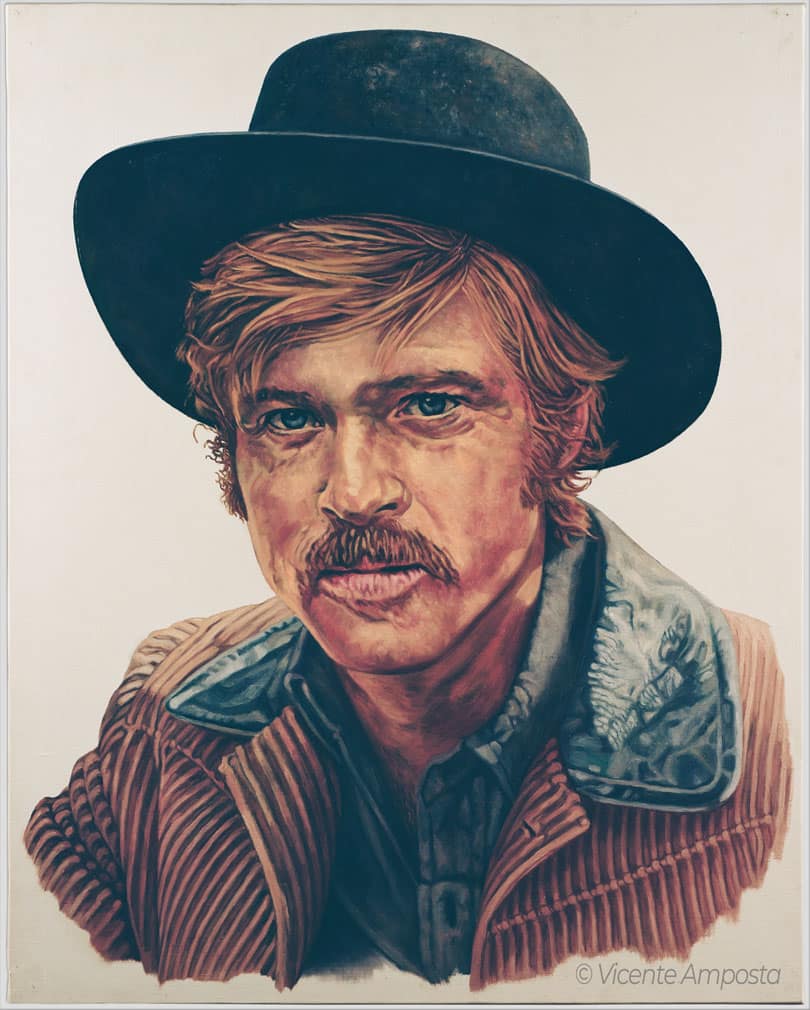 Béla Lugosi-Drácula (...as "Count Dracula") - Pintura Óleo V.Amposta Robert Redford-Butch Cassidy and The Sundance Kid (...as "The Sundance Kid")