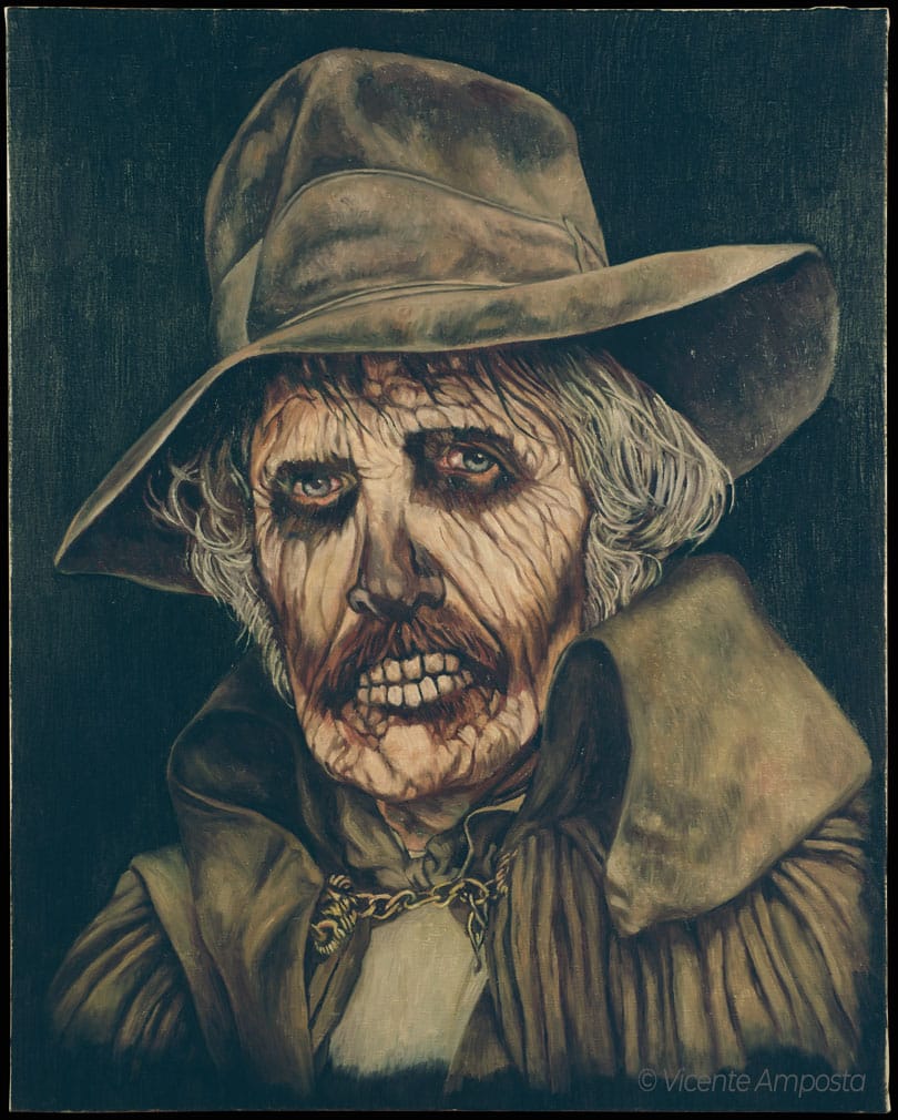 Béla Lugosi-Drácula (...as "Count Dracula") - Pintura Óleo V.Amposta Vincent Price-Mad House (...as "Paul Toombes")