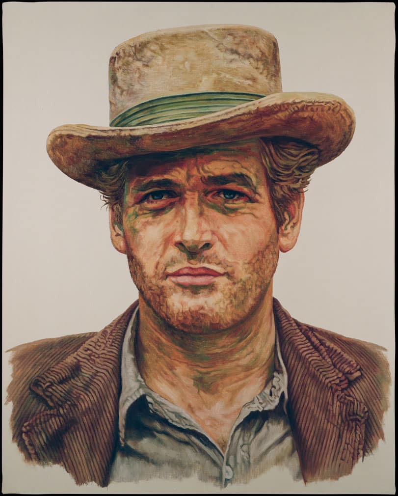 Paul Newman - Butch Cassidy - Pintura Óleo - Vicente Amposta